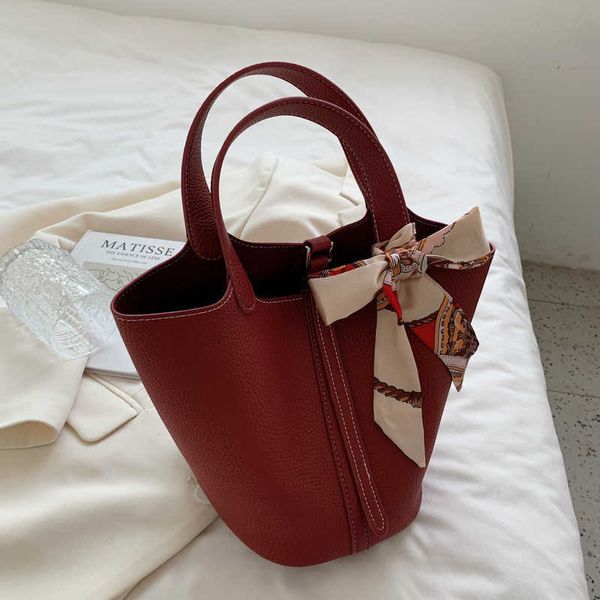 

h bag designer original wedding bag bride female red minority bucket bag hand engagement basket large capacity