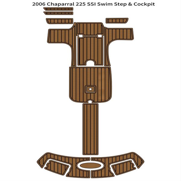

2006 chaparral 225 ssi swim step platform cockpit boat eva teak deck floor pad