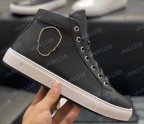 

shoes beverly hills luxurys black skull embossed grained calf leather brand sneakers lightweight outsole