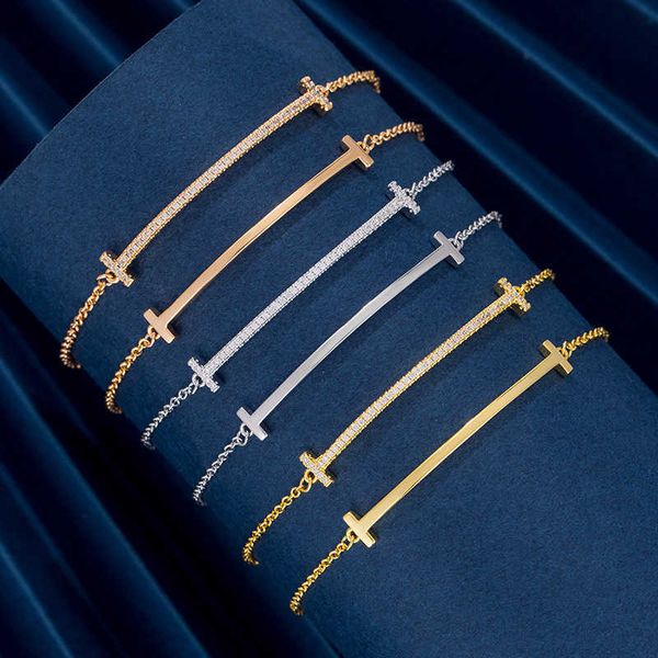 

counter quality tiffay s925 smiling face bracelet silver plated 18k rose gold diamond creative versatile light luxury, Black