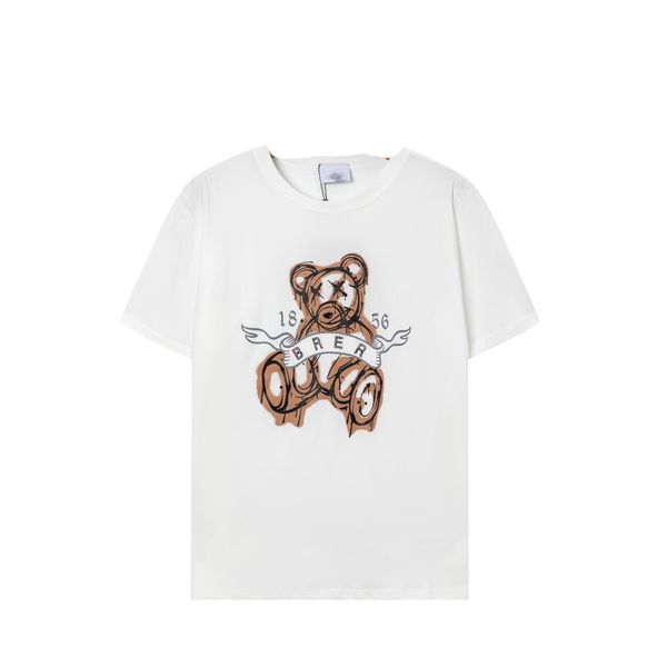 

2023 men's t-shirts men's and women's shirts fashion t-shirts with letters casual summer short-sleeved men's t-shirts 00, White;black
