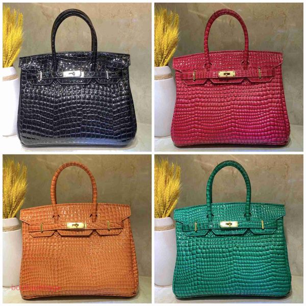 

designer h ermess brikiss bags online shop madeley leather women's bag 2023 new layer cowhide arch bead crocodile pattern fashion trend