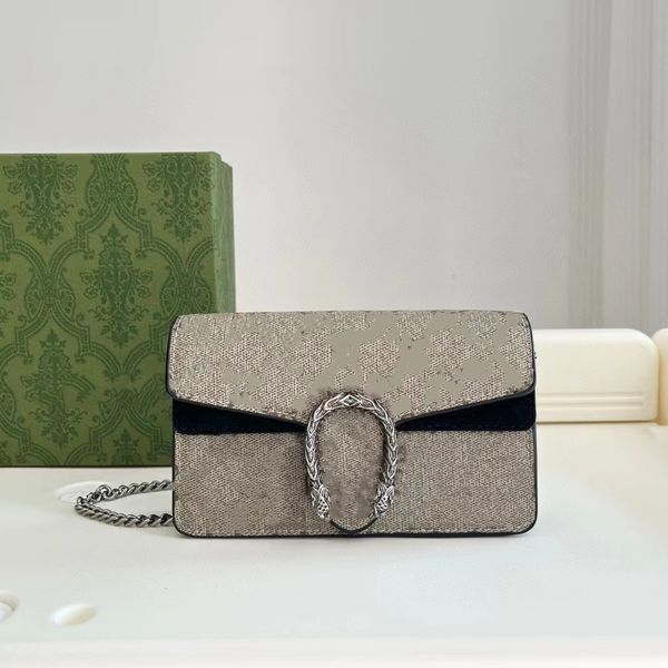 

dionysus leather snake mini chain bag 476432 400249 womens designer cross body vintage handbag tiger head closure small purse wallet on chai, Red;black