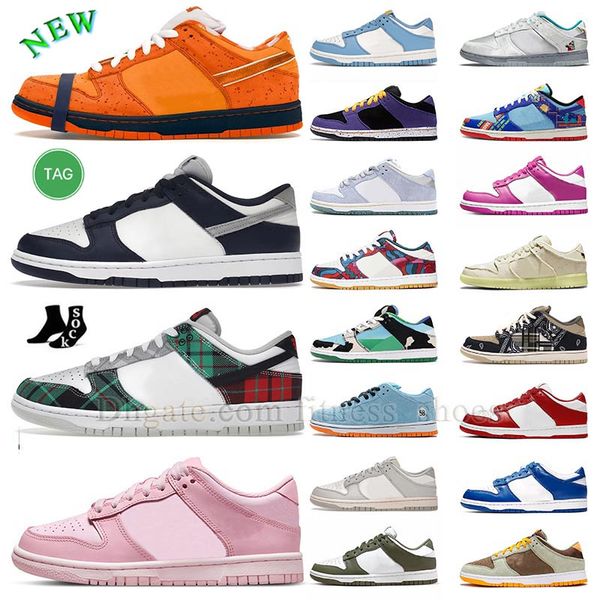 

wholesale casual shoes low mens womens triple pink tartan plaid freddy krueger black chunky dunky abstract art club 58 sail light bone la ar