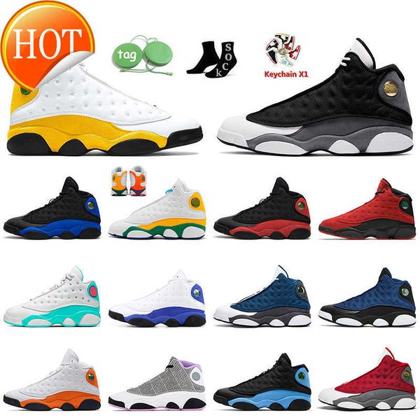 

11 2023 women mens jumpman 13 basketball shoes del sol black flint 13s navy university blue hyper royal retros bred court purple starfish