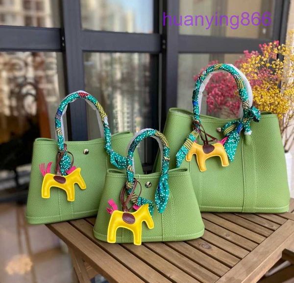 

designer herms party garden evening bags for sale 2023 new layer cowhide litchi grain 25cm 30cm 36cm garden bag leather hand v