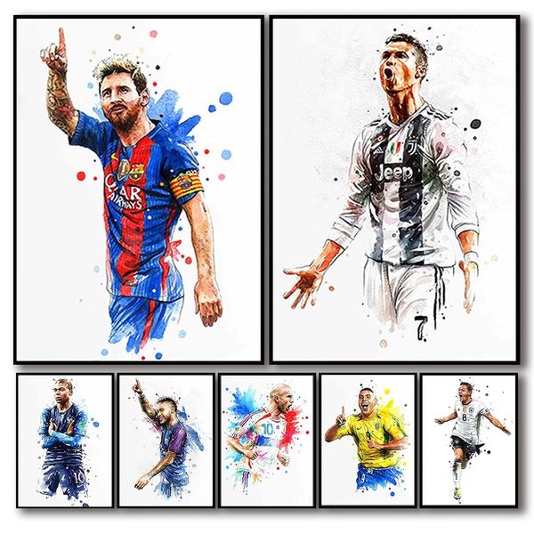 

Wholesale sales of football star posters, canvas paintings and decorative paintings