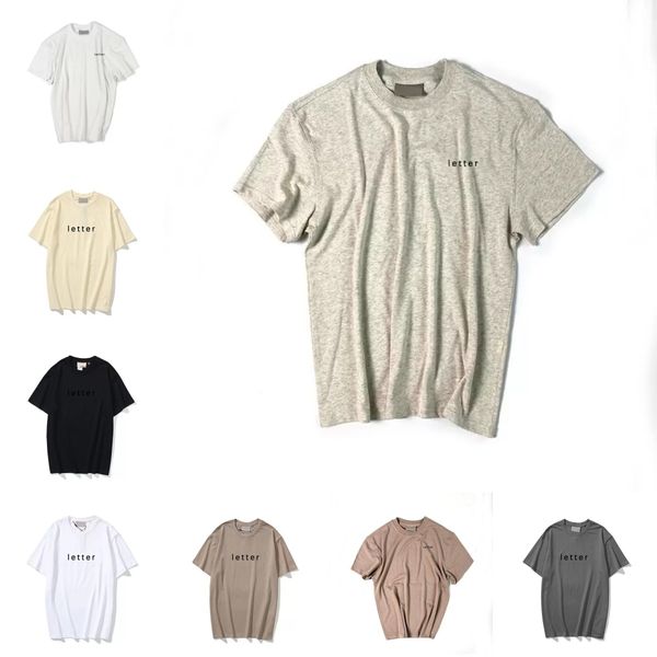 

designer women mens t shirts chest letter tshirts short sleeve shirt oversized loose oversize casual t-shirts mens womens black, White;black