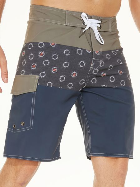 

man short biker shorts samll size & order size up, men's casual printed drawstring waist beach shorts, White;black