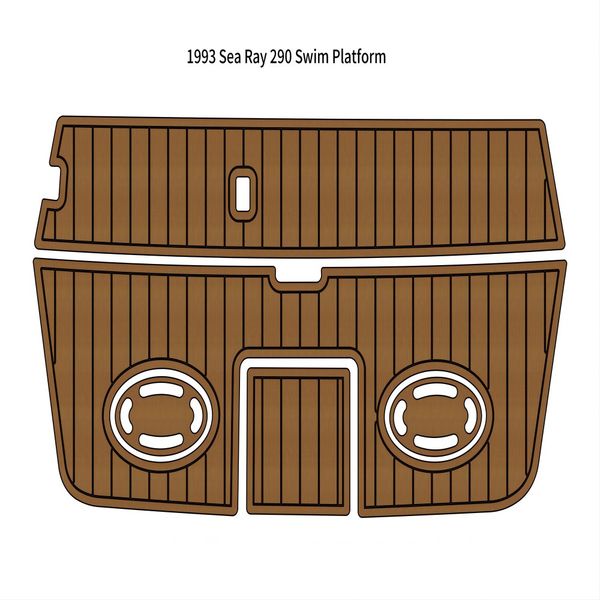 

1993 sea ray 290 swim platform pad boat eva foam faux teak deck floor mat