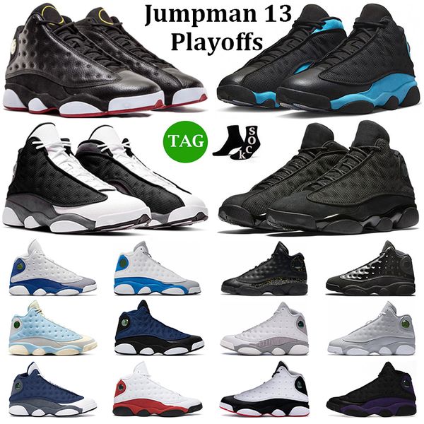

jumpman 13 playoffs basketball shoes men women 13s university blue black flint cat hyper royal he got game bred mens trainers outdoor sneake