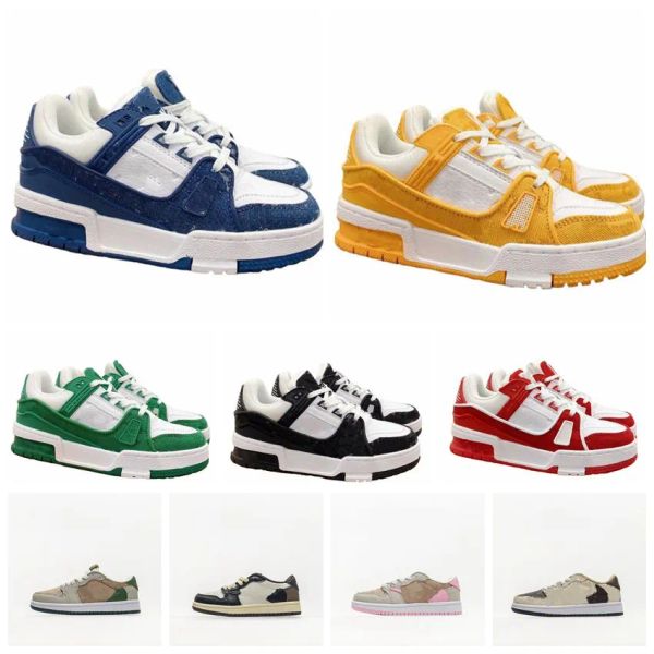 

designer kids shoes for boy girl sports shoe low cut collaboration fragments military grey retros infant toddler chunky trainers athletic ou, Black