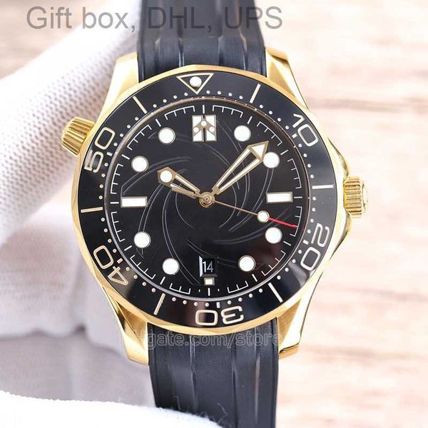

titanium watch aaaaa man watch men mens watchs designer watches mechanical wristwatch 42mm automatic movement divers diving omg high end lux, Slivery;golden