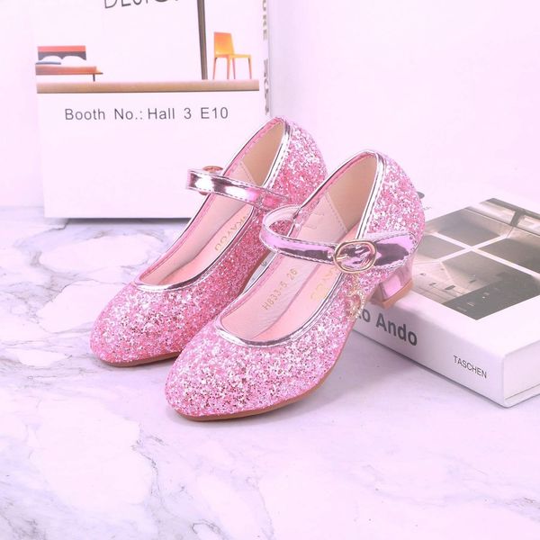 

first walkers princess shoes girls sparkle jane low heel shoes flower wedding party dance lovely fashion charming gift 230309