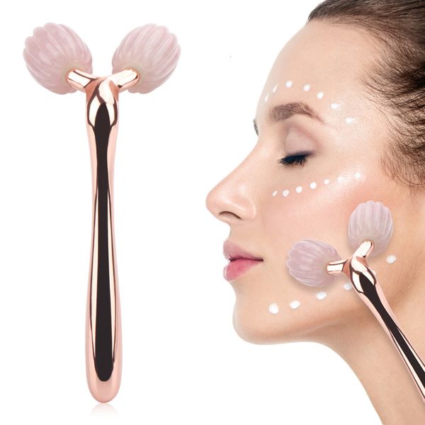 

face care devices wrinkle remover roller massager instrument 3d lift full body relaxation 360 rotate jade for slimming 230309