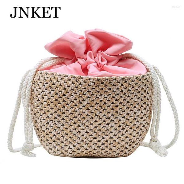 

shoulder bags fashion women summer straw bag handmade woven beach crossbody handbag