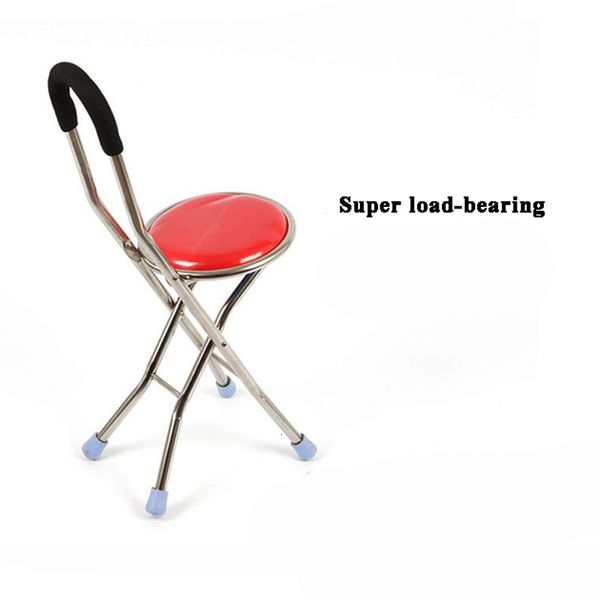 

other health beauty items foldable elderly care walking cane stick chair four legs up to 130 kg adjustable cane chair stool seat portable cr