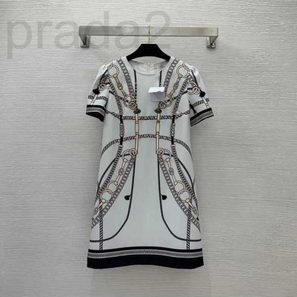 

street style dresses designer milan runway 2023 new spring summer short sleeve o neck fashion designer brand same 0217-5 halk, Black;pink