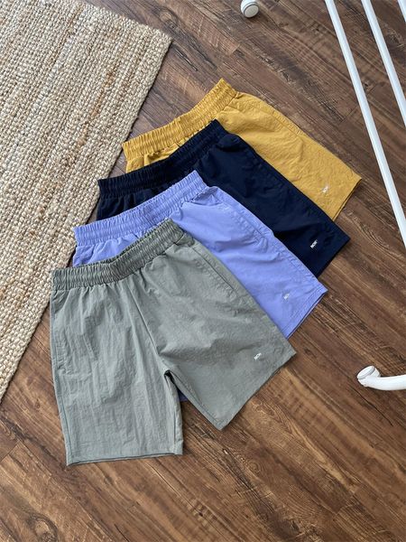 

new men summer casual shorts embroidery letter streetwear hip hop quick-drying breathable cotton sports beach shorts pants, White;black