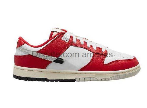 

new low chicago split 2.0 mens womens running shoes sports air sloe university red black light silver white sneakers dz2536-600 for size eur