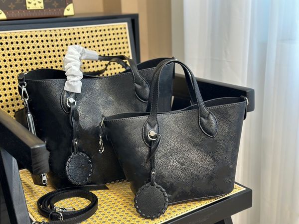 

designer bag one-shoulder women tote bag perfect replica printed letters solid color handbag, Black