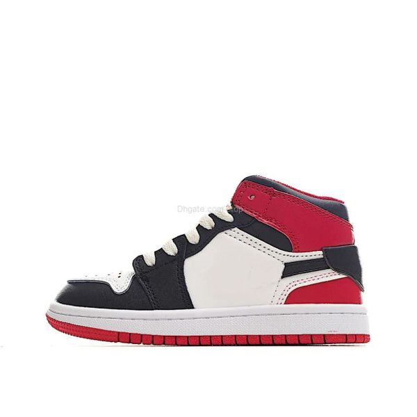 

toddler 2022 basketball kids 1 high shoes black toe white black-gym red sport girls boys children students sneakers us size 7.5c-5y eur size