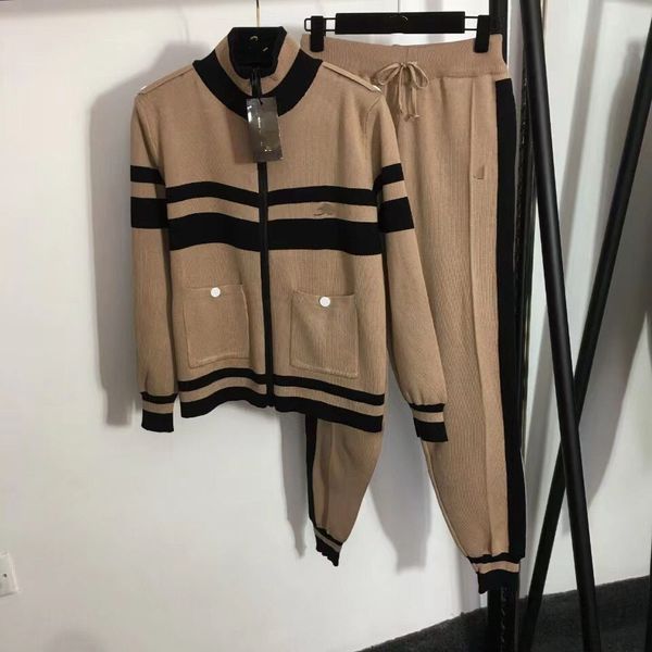 

brand designer women tracksuits 2023ss high end female yoga sports wear plus size spring sweatshirts with long pants s  l 07, White