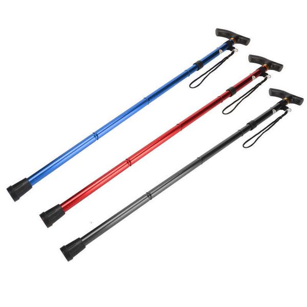

other health beauty items elder walking cane foldable crutch 5 section good friction portable aluminum alloy rubber for travel hiking 230308