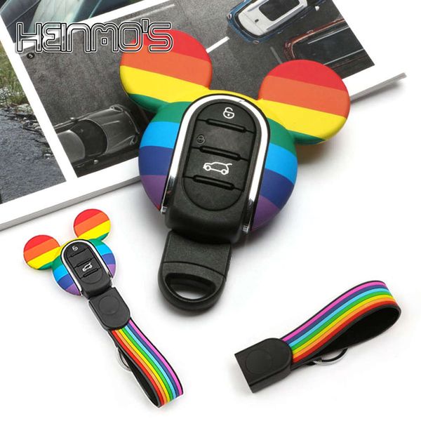 

for f55 f56 mini cooper key case for mini f54 f57 f60 countryman key cover keychain holder protector cover lovely replace shell