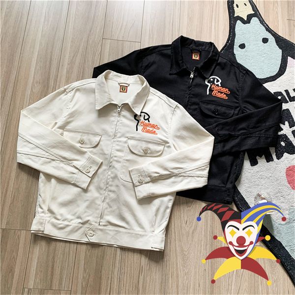 

men's jackets human made jacket men women 1 1 quality puppy embroidered cargo coats varsity 230309, Black;brown