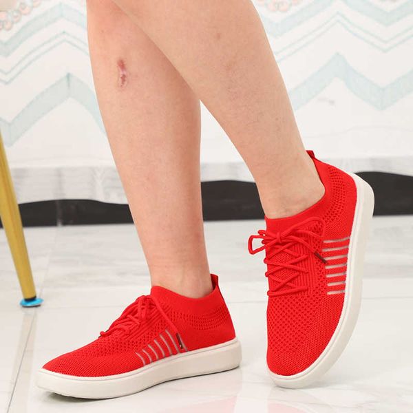 

dress shoes hollow mesh breathable sneakera women elastic knitted platform casual shoes spring new walking vulcanized shoes sapatos de mujer, Black