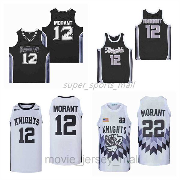 

movie basketball jerseys 22# ja morant white alternate 12# jersey, Black;red