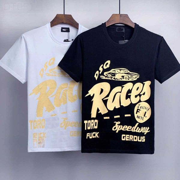 

men's t-shirts dsq phantom turtle designer fashion luxurys classic mens and womens t shirt summer letter print short sleeve high street, White;black