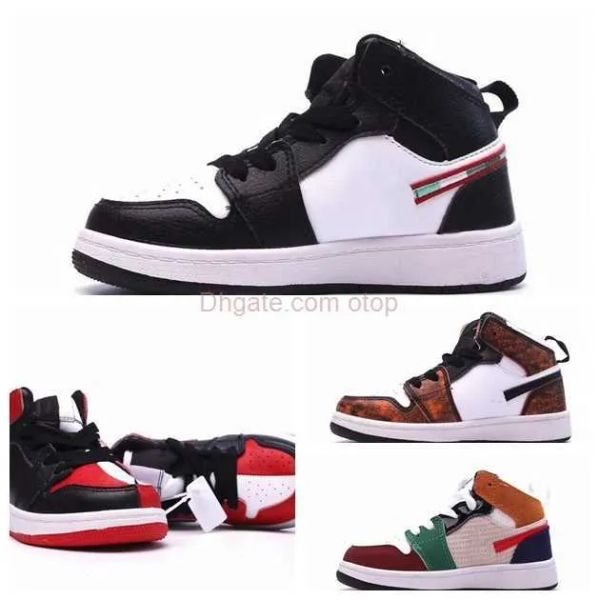 

shoes basketball 1 high 2023 sports illustrated a star is born kids sports 1s white black girls boys children students sneakers 555088-0