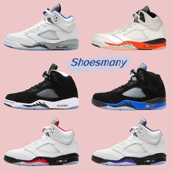 

jumpman 5 mens womens basketball shoes 5s jordens unc university blue racer green bean fire red silver tongue 440888-102 dm9014-003 dv4982-6