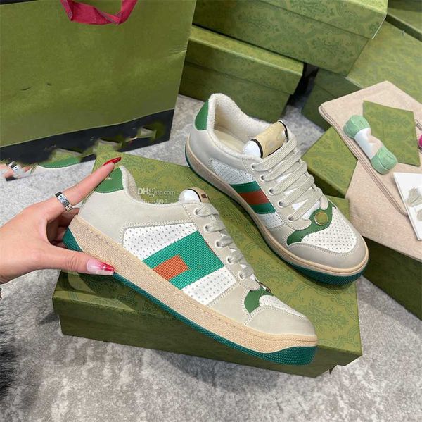 

designer skate shoes double g sneakers luxury screener sports shoes fashion casual ggity trainer women men sneaker fsdgxcv, Black