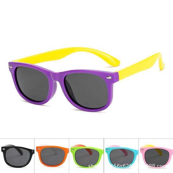 

kids sunglasses boys polarized cartoon glasses girls baby personalized retro, Blue