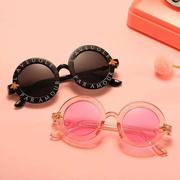 

childrens bee round sunglasses personalized letters colorful mercury men and, Blue