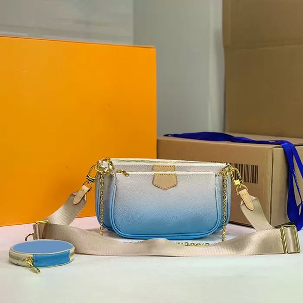 

5a designer crossbody bag women favorite handbag crossbody purse woman fashion shoulder bag gradient three-piece combination bags messenger