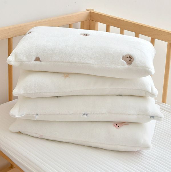 

pillows infant born sleeping pillow baby velvet cartoon embroidery nap pillow children pillow for bedroom sleep 30x50cm 230309