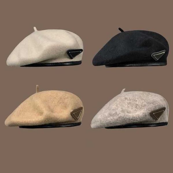 

2023 designer beret womens letter luxury tie-dye cashmere hat beret cap lady outdoor travel warm winter windproof vacation bonnet 336l 2e1y, Blue;gray