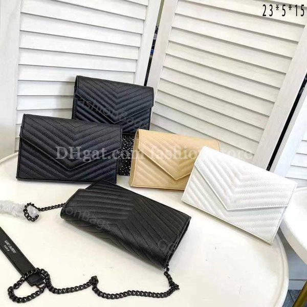 

fashion designer new woman bag women shoulder bag handbag purse original box genuine leather cross body chain shoulder bag envelope bag