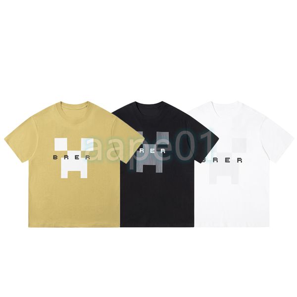 

sleeve mens print t breathable shirt short limited summer mosaic letter t-shirt casual black white yellow, White;black