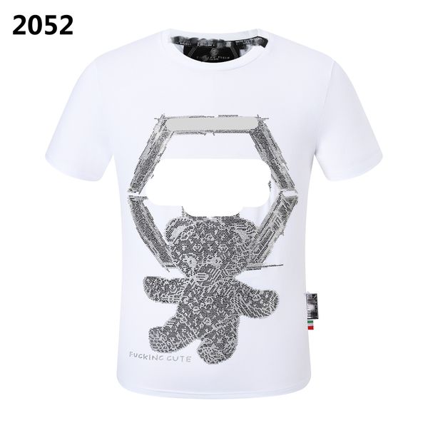 

pp summer mens t shirt spring pattern short sleeves womens tees vacation casual letters printing, White;black
