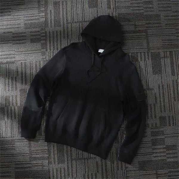 

mens hoodies sweatshirt autumn and winter italy style couple thickening hoodie casual badge pullover long sleeve 4 color 23uwz, Black