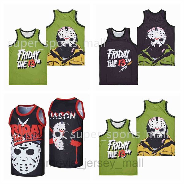 

movie basketball jerseys friday the 13th jason voorhees jersey, Black;red