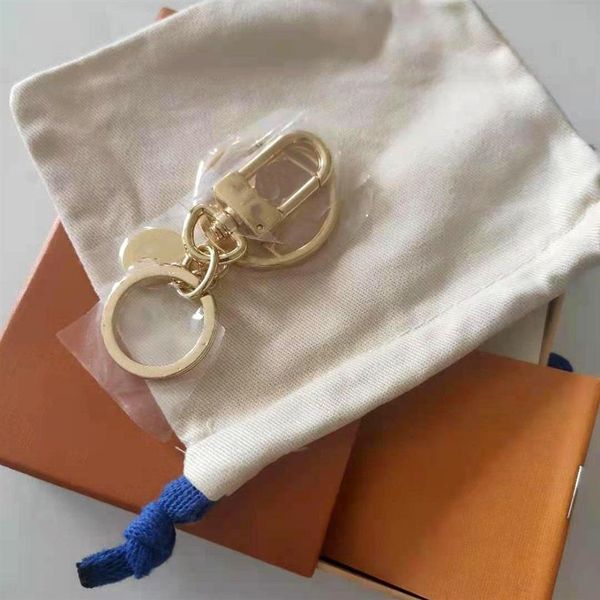 

fashion woman mans alloy handmade key chain men women souvenirs car bag keychain with box a121244a, Black