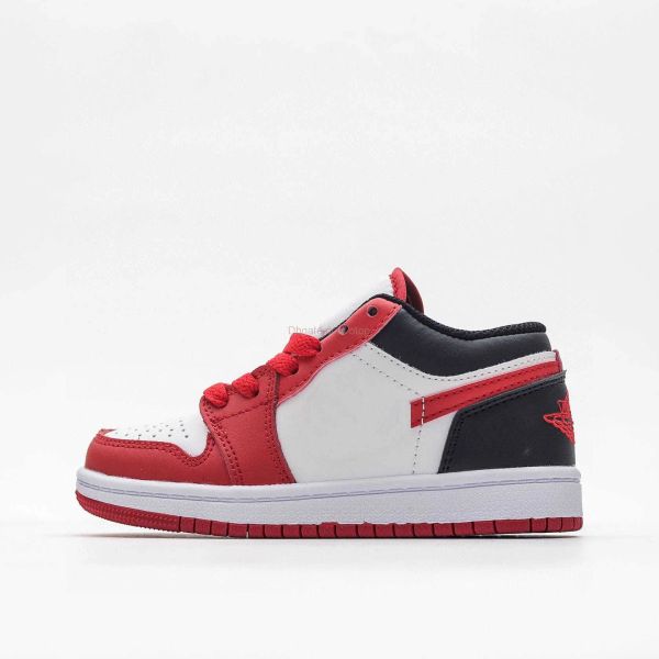

shoes running & outdoor 1 low reverse black toe (w) kids sports white red girls boys children students sneakers dc0774-160 size 8c-3y eur 25
