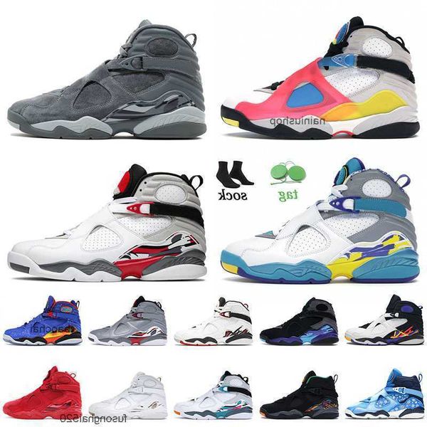 

8s 2023 air jorden 8 viii mens women basketball shoes white aqua alternate bugs bunny chrome south beach jumpman ovo black trainers sneakers