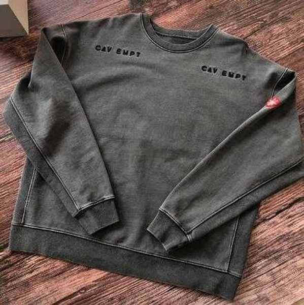 

thick 450g cotton dark gray hoodie sweatshirts crewneck men woman wash 1o1ik, Black